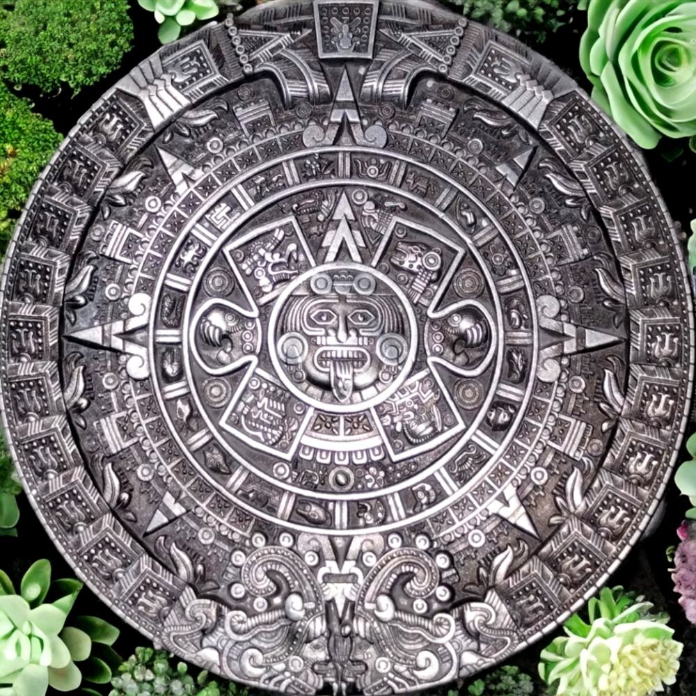 Old antique Mayan Aztec belt buckle